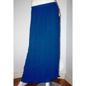 $128 CYNTHIA  STEFFE Blue IRIS Daria PLEATED Blue SKIRT ( L )